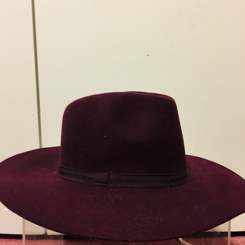 J. CREW FELT MAROON HAT *NWT*